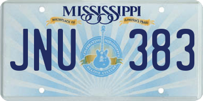 MS license plate JNU383
