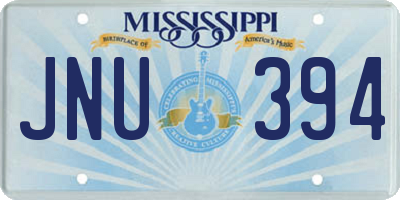 MS license plate JNU394