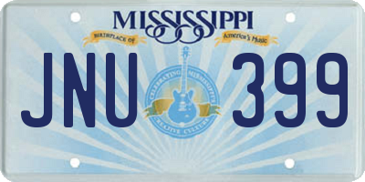 MS license plate JNU399