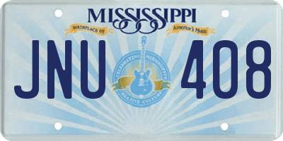 MS license plate JNU408