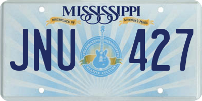 MS license plate JNU427