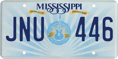 MS license plate JNU446
