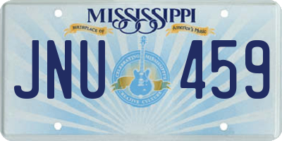 MS license plate JNU459