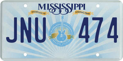 MS license plate JNU474