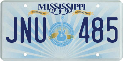 MS license plate JNU485