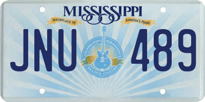 MS license plate JNU489
