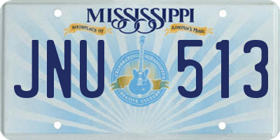 MS license plate JNU513