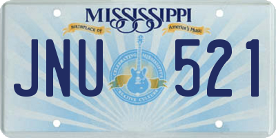 MS license plate JNU521
