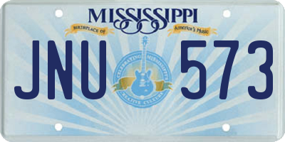 MS license plate JNU573