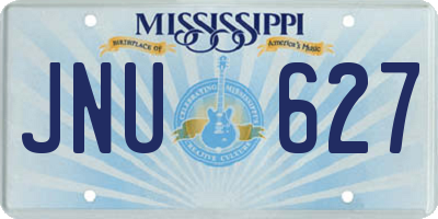 MS license plate JNU627