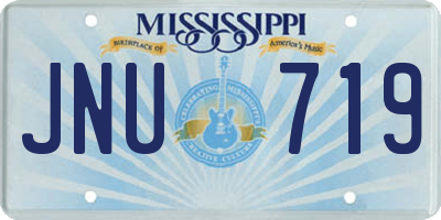 MS license plate JNU719