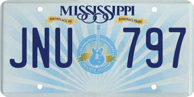 MS license plate JNU797