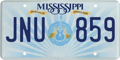 MS license plate JNU859
