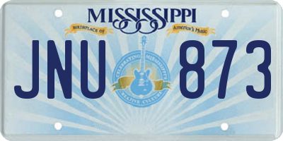 MS license plate JNU873