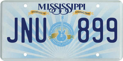 MS license plate JNU899