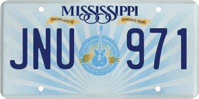 MS license plate JNU971