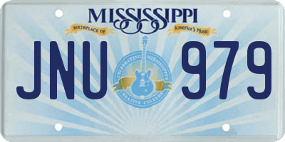 MS license plate JNU979