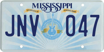 MS license plate JNV047