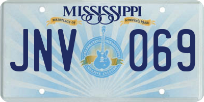 MS license plate JNV069