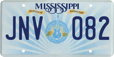 MS license plate JNV082