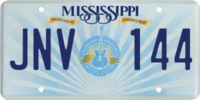 MS license plate JNV144