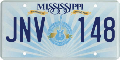 MS license plate JNV148