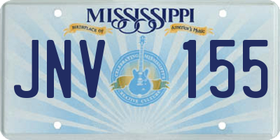 MS license plate JNV155