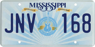 MS license plate JNV168