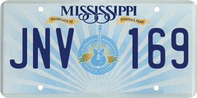MS license plate JNV169