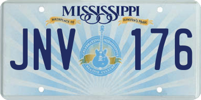 MS license plate JNV176