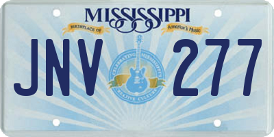 MS license plate JNV277