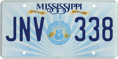 MS license plate JNV338
