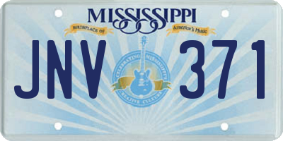 MS license plate JNV371