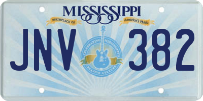 MS license plate JNV382