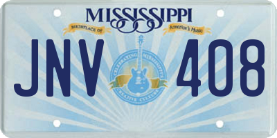 MS license plate JNV408