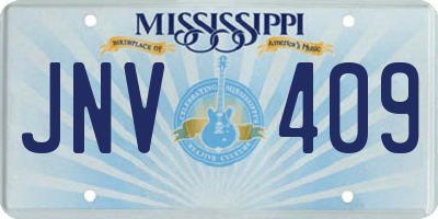 MS license plate JNV409