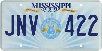 MS license plate JNV422