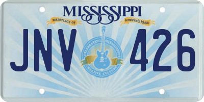 MS license plate JNV426