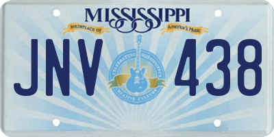 MS license plate JNV438