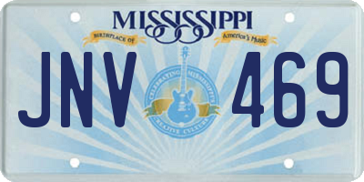 MS license plate JNV469