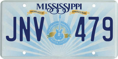MS license plate JNV479