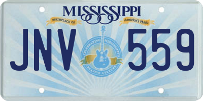 MS license plate JNV559