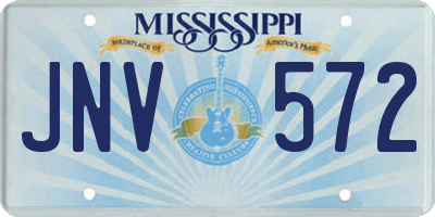MS license plate JNV572