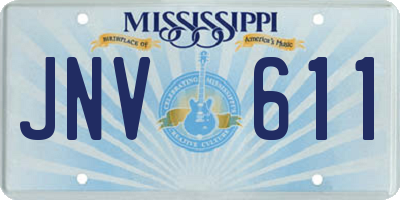 MS license plate JNV611