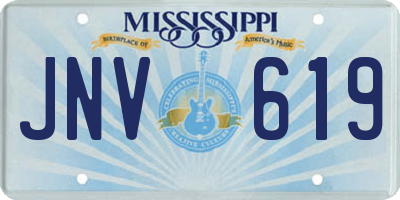 MS license plate JNV619
