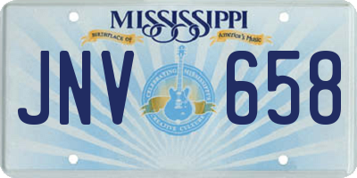 MS license plate JNV658