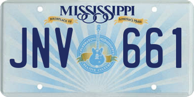 MS license plate JNV661