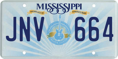 MS license plate JNV664