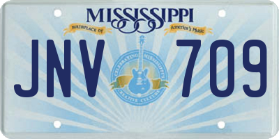 MS license plate JNV709