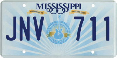 MS license plate JNV711